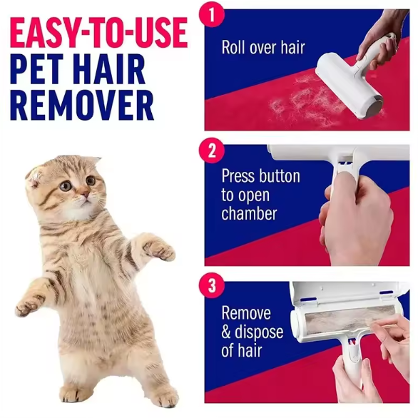 Ultimate Reusable Pet Hair Roller – No Tape, No Mess, Just Clean