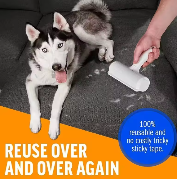 Ultimate Reusable Pet Hair Roller – No Tape, No Mess, Just Clean